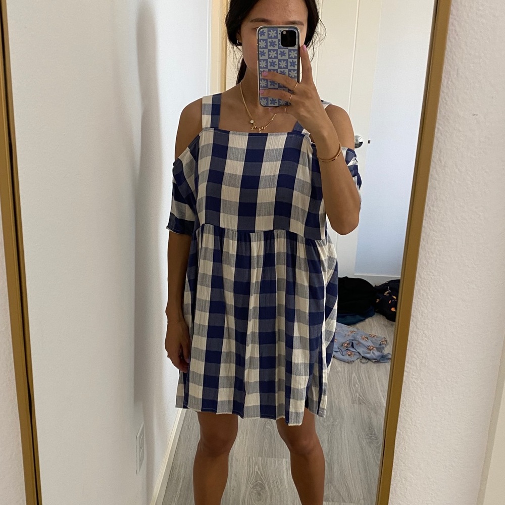 TOPSHOP GINGHAM DRESS